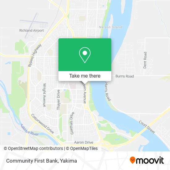 Community First Bank map