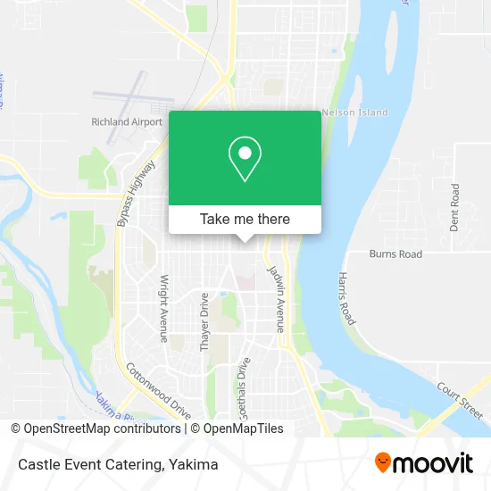 Castle Event Catering map