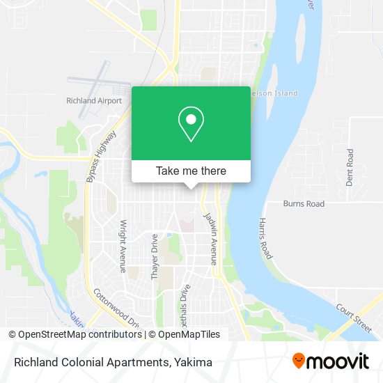 Mapa de Richland Colonial Apartments