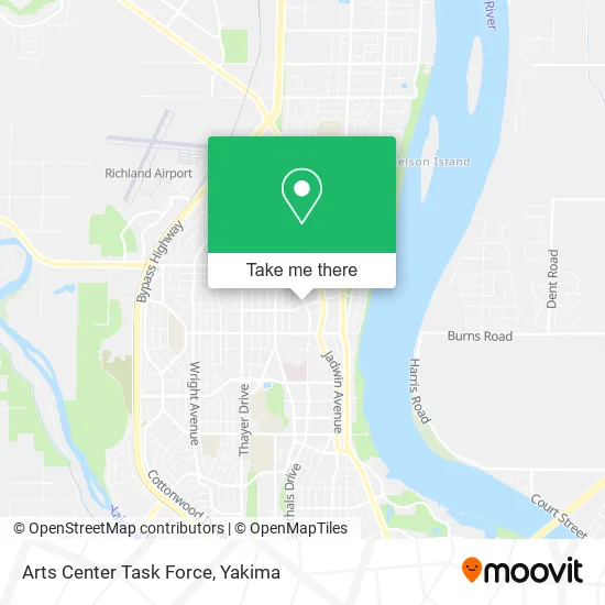 Arts Center Task Force map