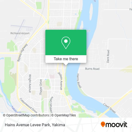 Hains Avenue Levee Park map