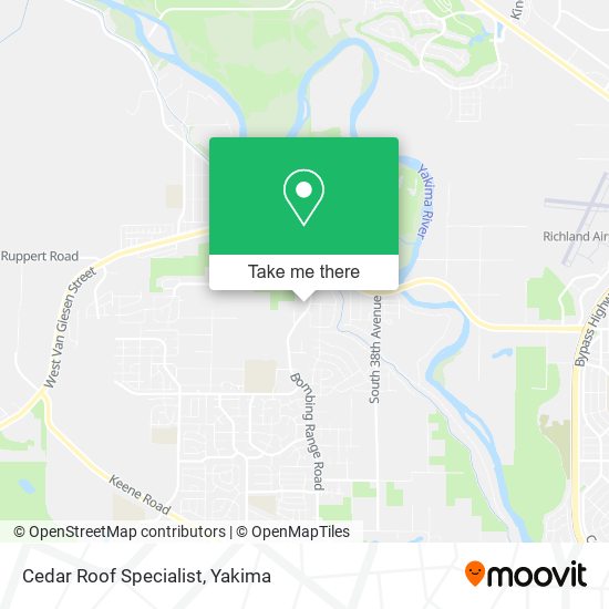 Mapa de Cedar Roof Specialist