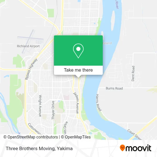 Three Brothers Moving map