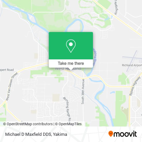 Michael D Maxfield DDS map