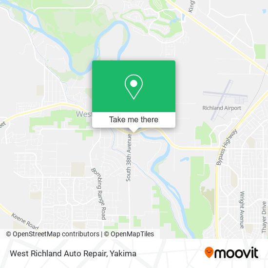 West Richland Auto Repair map