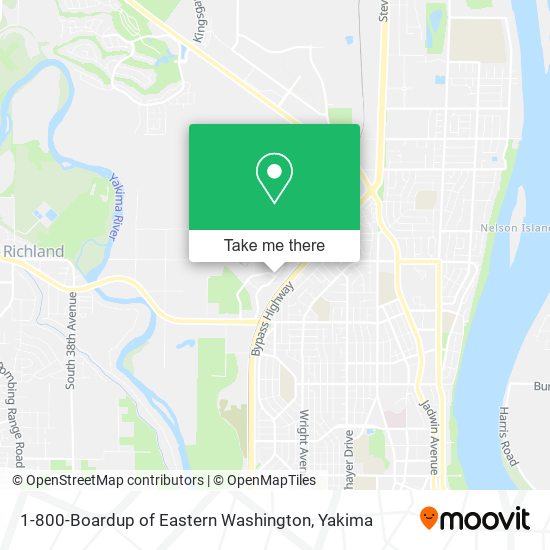 1-800-Boardup of Eastern Washington map