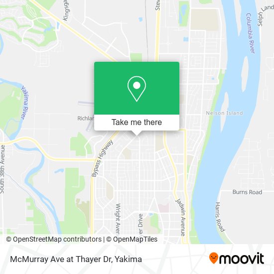 McMurray Ave at Thayer Dr map