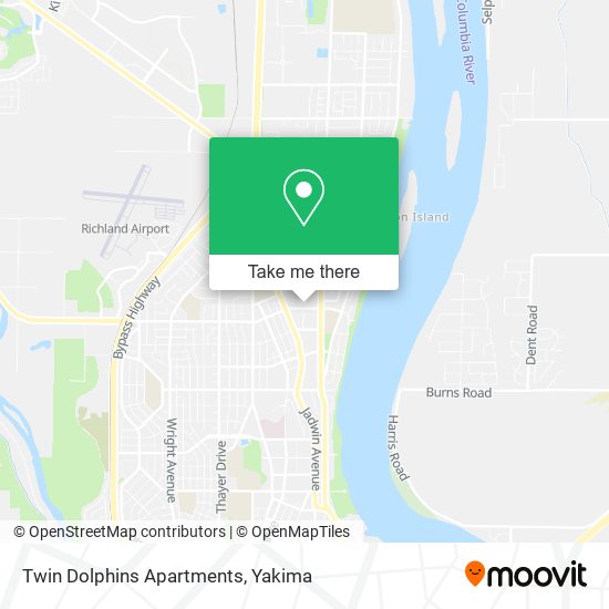 Twin Dolphins Apartments map