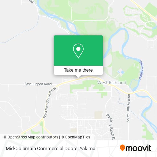 Mapa de Mid-Columbia Commercial Doors