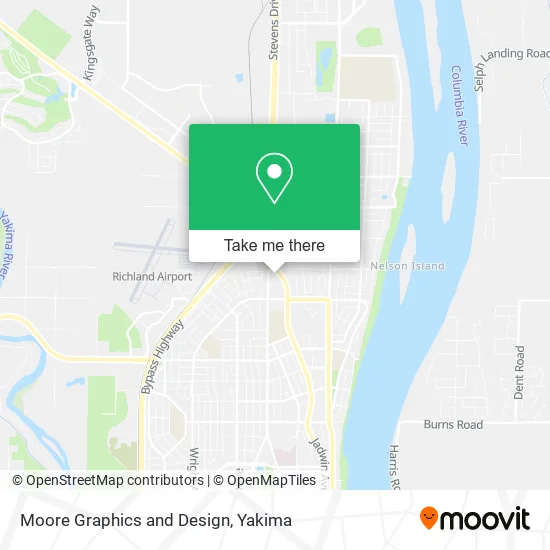 Moore Graphics and Design map