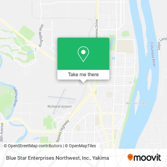 Blue Star Enterprises Northwest, Inc. map