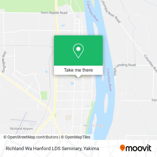 Richland Wa Hanford LDS Seminary map