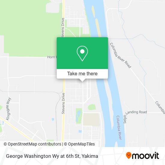 George Washington Wy at 6th St map