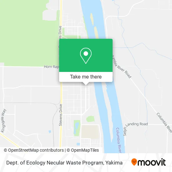 Dept. of Ecology Necular Waste Program map