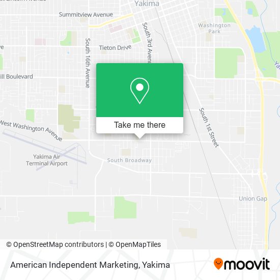 American Independent Marketing map