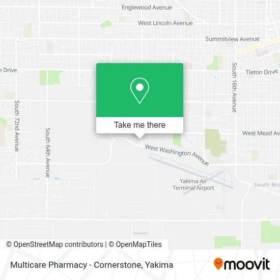 Multicare Pharmacy - Cornerstone map
