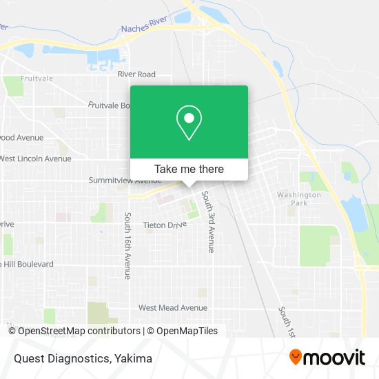 Quest Diagnostics map