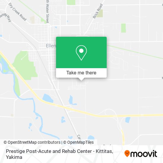 Prestige Post-Acute and Rehab Center - Kittitas map