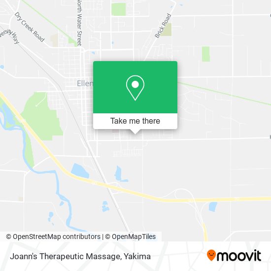 Joann's Therapeutic Massage map
