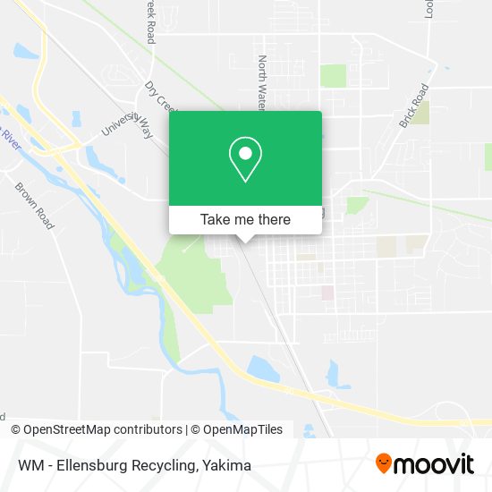WM - Ellensburg Recycling map