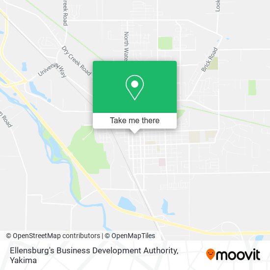 Mapa de Ellensburg's Business Development Authority