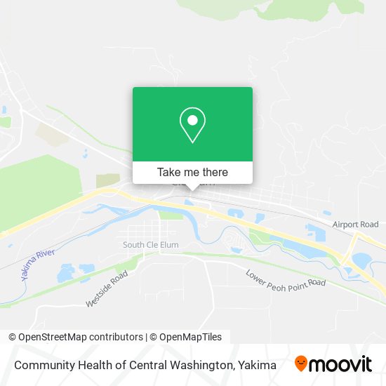 Mapa de Community Health of Central Washington