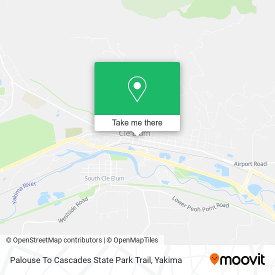 Mapa de Palouse To Cascades State Park Trail