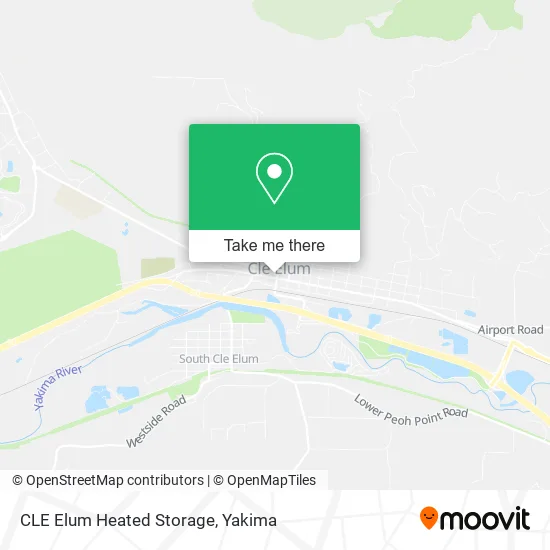 CLE Elum Heated Storage map