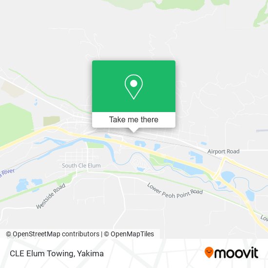Mapa de CLE Elum Towing