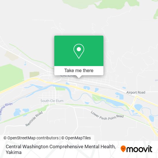 Mapa de Central Washington Comprehensive Mental Health