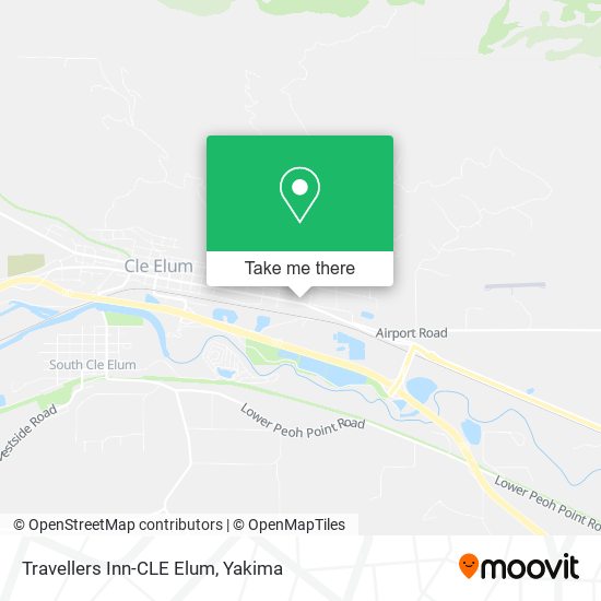 Travellers Inn-CLE Elum map