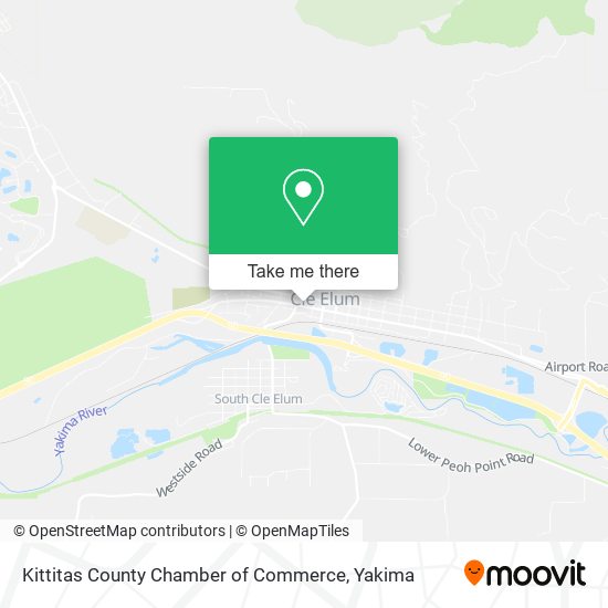 Mapa de Kittitas County Chamber of Commerce