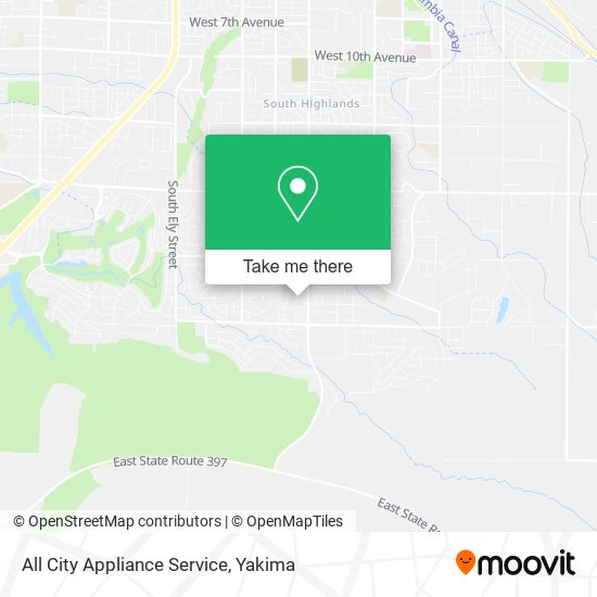 Mapa de All City Appliance Service