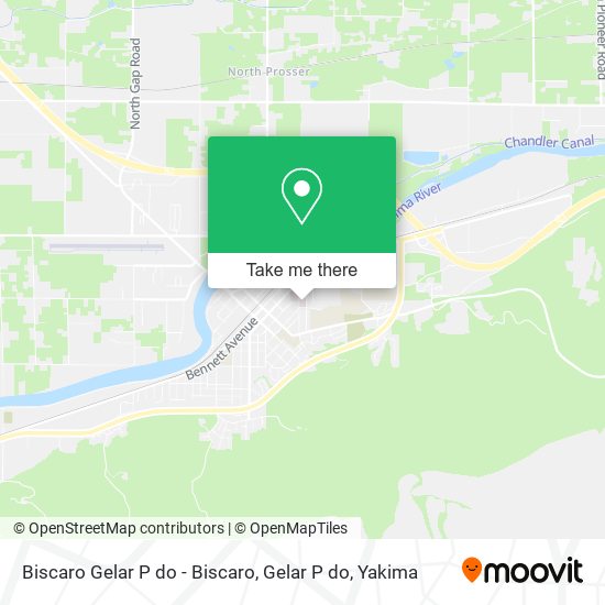 Mapa de Biscaro Gelar P do - Biscaro, Gelar P do