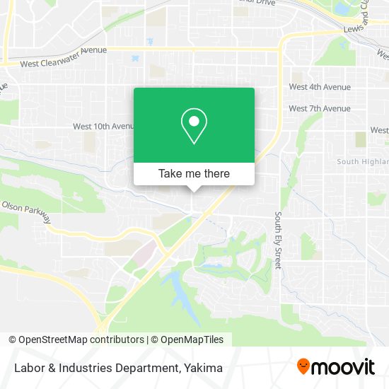 Labor & Industries Department map