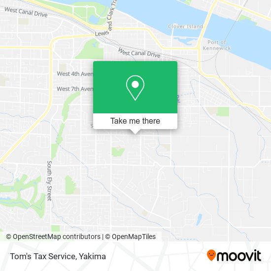 Mapa de Tom's Tax Service