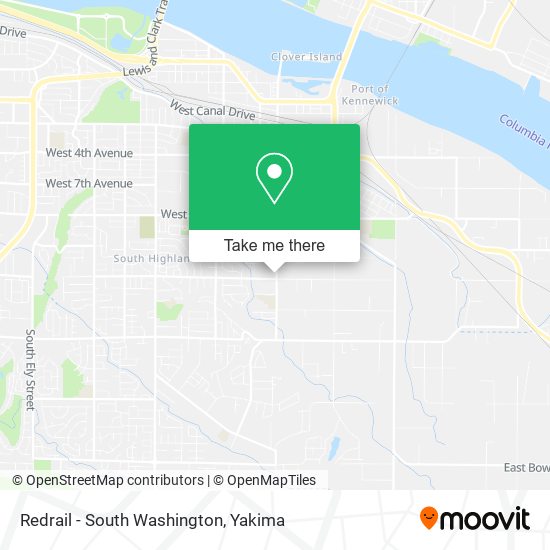 Redrail - South Washington map
