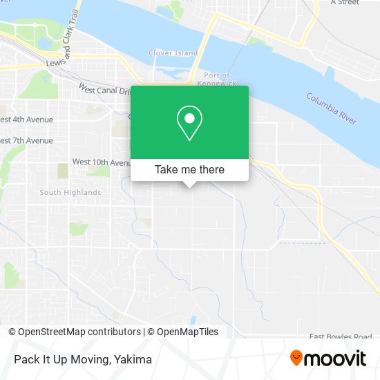 Mapa de Pack It Up Moving