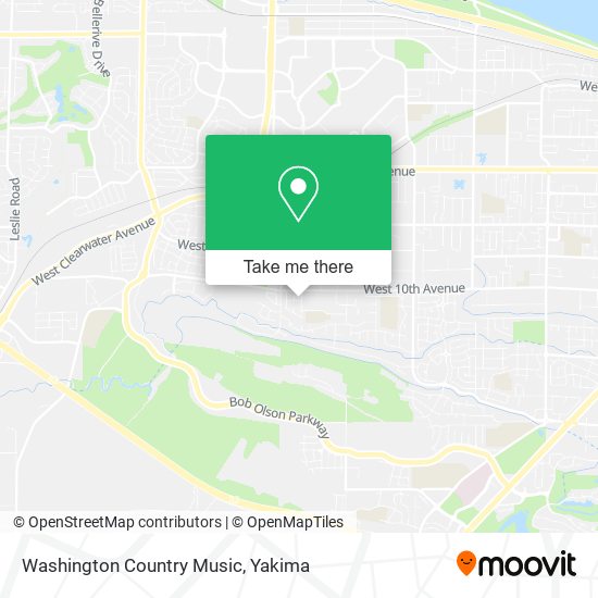 Washington Country Music map