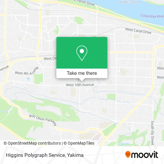 Higgins Polygraph Service map