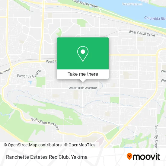 Ranchette Estates Rec Club map