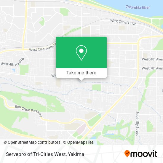 Mapa de Servepro of Tri-Cities West