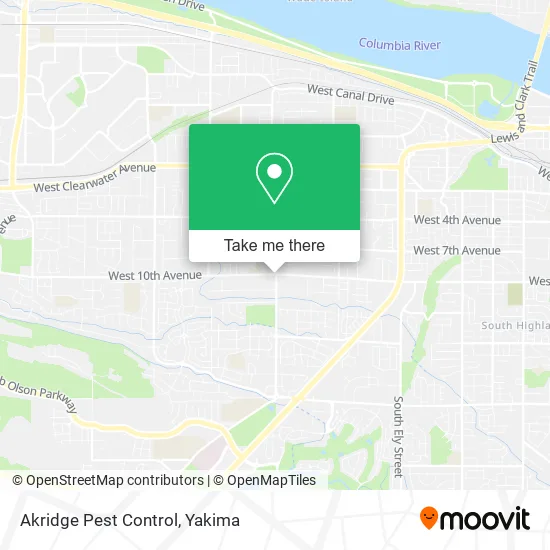 Akridge Pest Control map