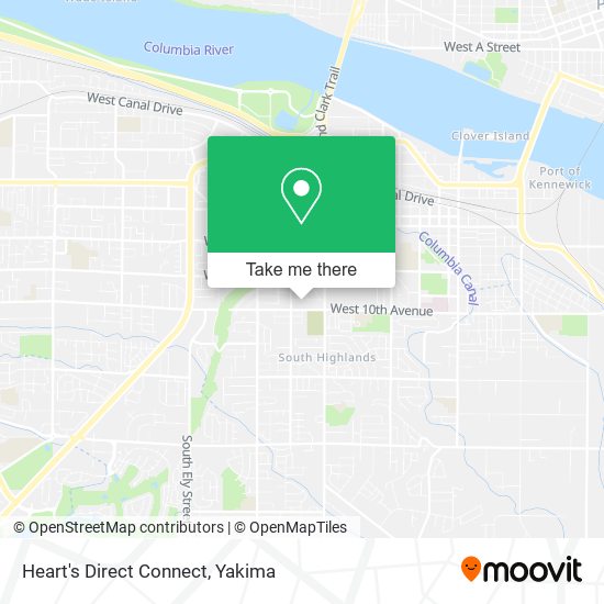 Mapa de Heart's Direct Connect