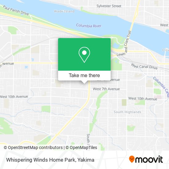 Whispering Winds Home Park map