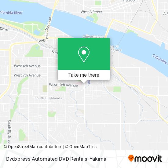Dvdxpress Automated DVD Rentals map