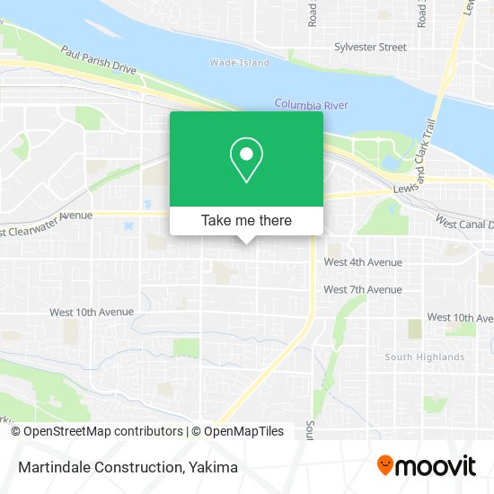 Martindale Construction map
