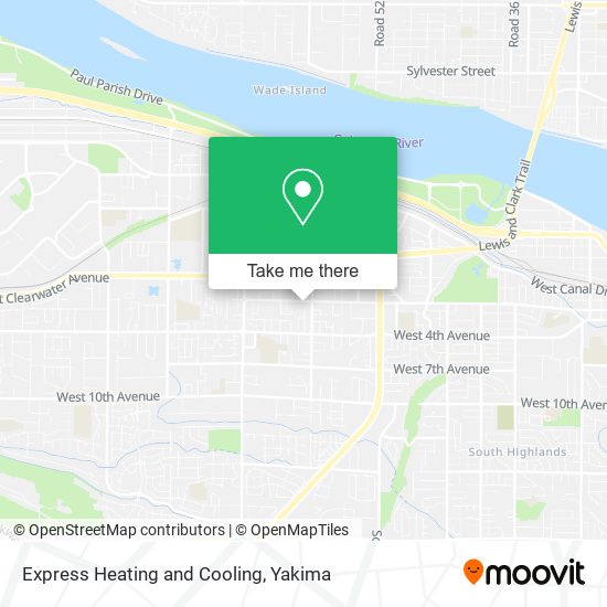 Express Heating and Cooling map