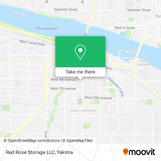 Red Rose Storage LLC map
