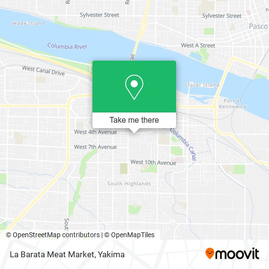 La Barata Meat Market map